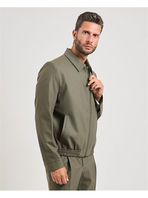 Giubbotto Hellys uomo Hugo verde slim fit HUGO | 50544903355
