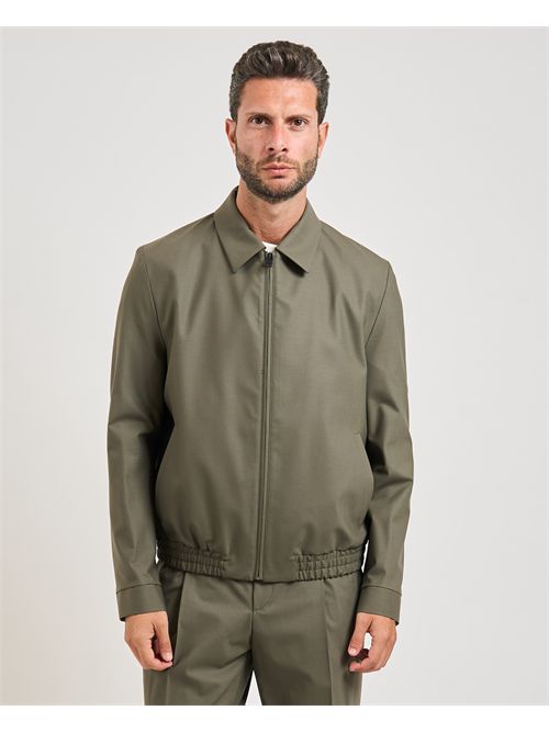 Giubbotto Hellys uomo Hugo verde slim fit HUGO | 50544903355