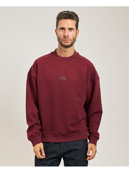 Felpa Delastcrew uomo Hugo rosso HUGO | 50546672602
