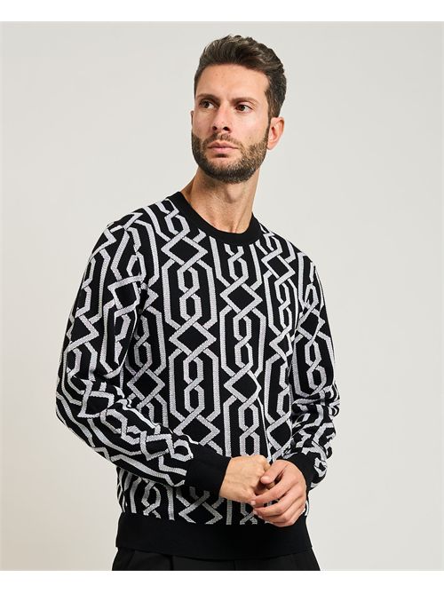 Men's Hugo Souvawn sweater with jacquard pattern HUGO | 50547001001