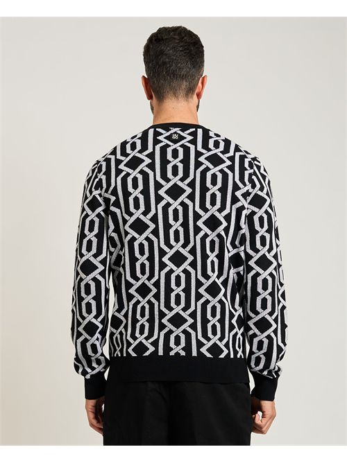 Men's Hugo Souvawn sweater with jacquard pattern HUGO | 50547001001