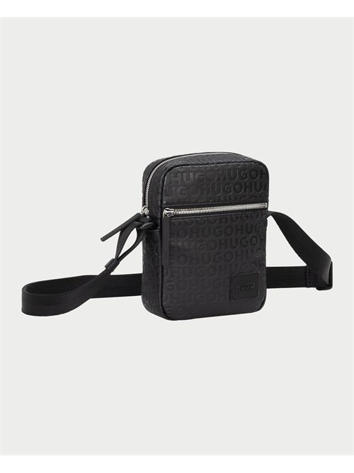 Borsa a tracolla Ethon uomo Hugo con logo lettering all-over HUGO | 50547249001