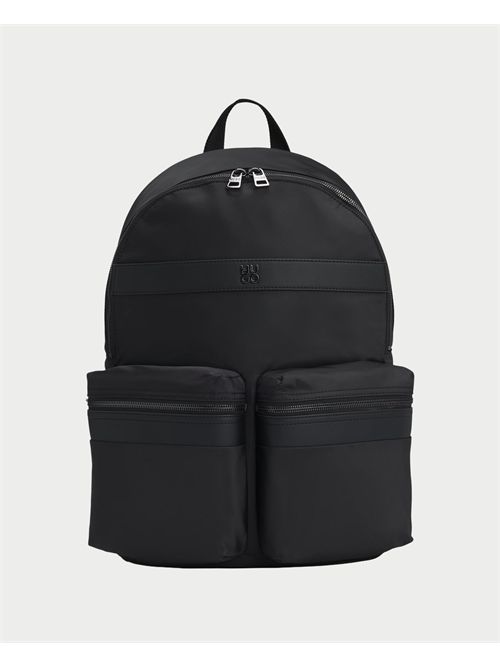 Zaino Quantic uomo Hugo nero con tasche anteriori HUGO | 50547405001