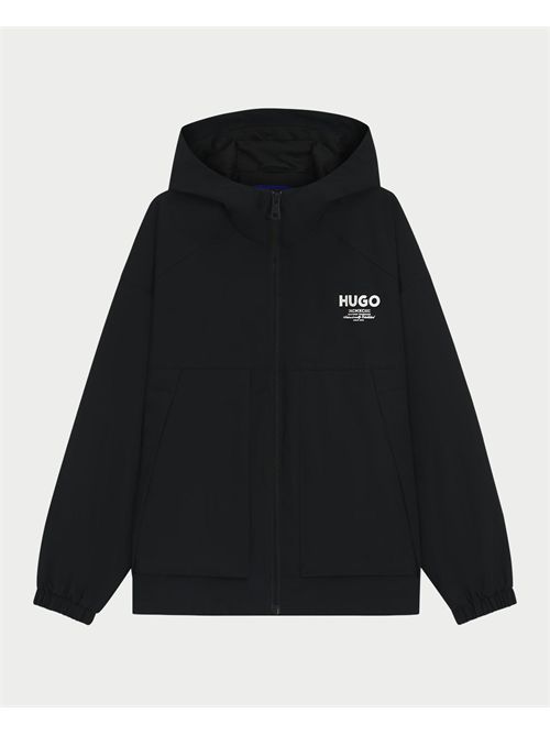 Giubbotto Bod uomo Hugo nero con cappuccio HUGO | 50548719001