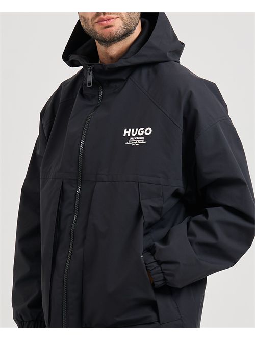 Giubbotto Bod uomo Hugo nero con cappuccio HUGO | 50548719001