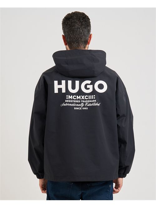 Giubbotto Bod uomo Hugo nero con cappuccio HUGO | 50548719001