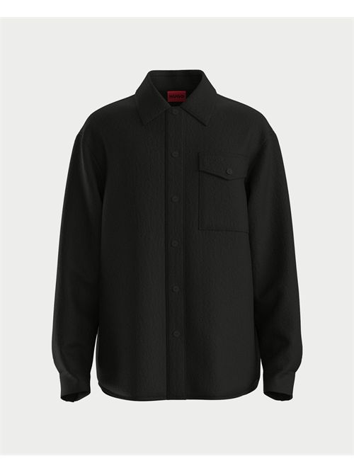 Sovracamicia Evinus uomo Hugo nero oversize HUGO | 50549077001