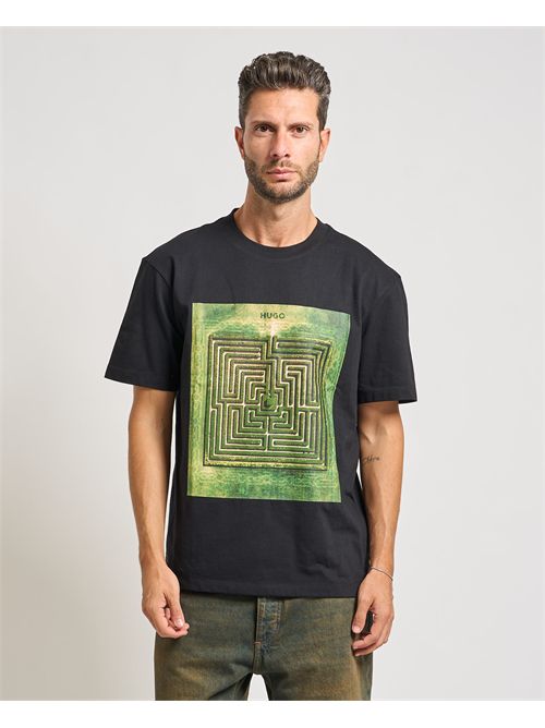 T-shirt Dabryntee uomo Hugo nero HUGO | 50549116001