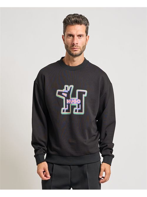 Felpa Newirex uomo Hugo nero HUGO | 50549213001