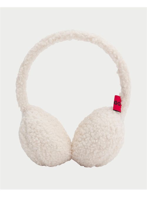 Hugo plush earmuffs with embroidered logo