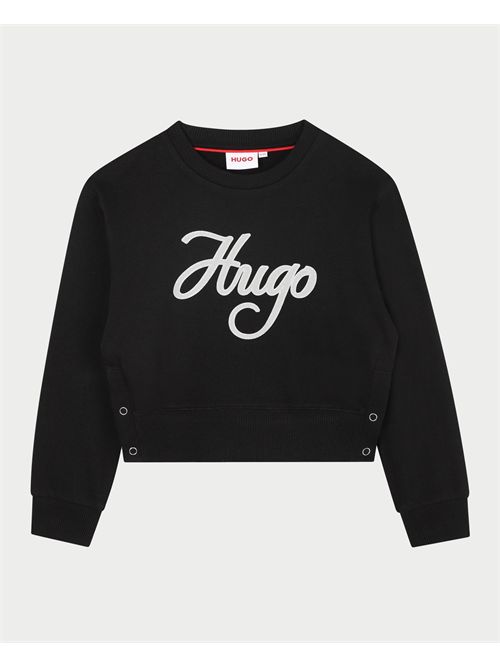 Felpa bambina Hugo con logo frontale HUGO | G0049809B