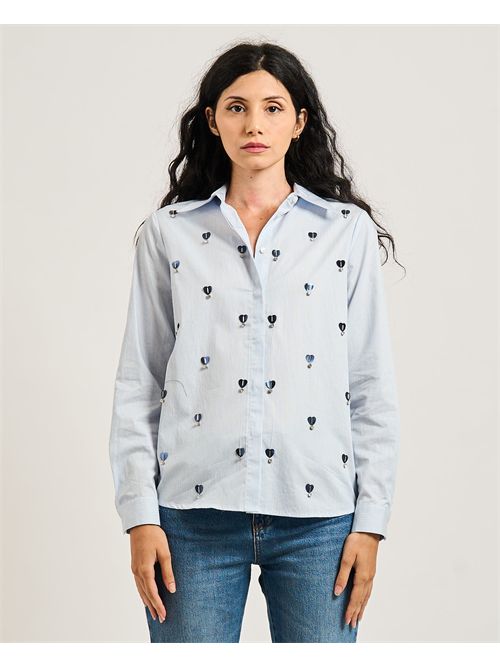 Bernini iBlues women's shirt with embroidery iBLUES | BERNINI003