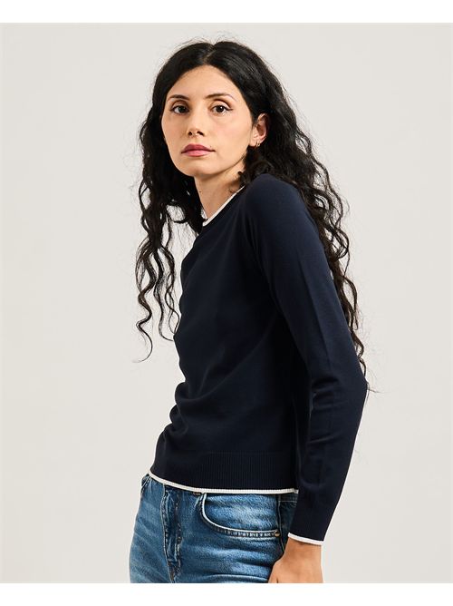 Maglietta Taglia donna iBlues con bordi a contrasto iBLUES | TAGLIA002