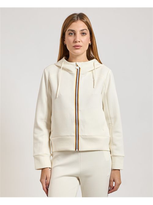 Felpa Divine per donna di K-way fullzip K-WAY | K2132CW-DIVINEX42