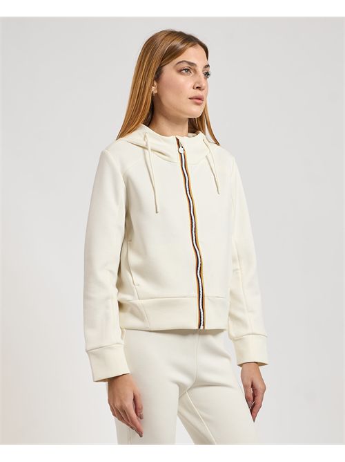 Felpa Divine per donna di K-way fullzip K-WAY | K2132CW-DIVINEX42
