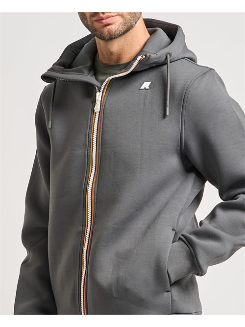 Men's Rainer K-way sweatshirt with hood and logo K-WAY | K2141DW-RAINER133