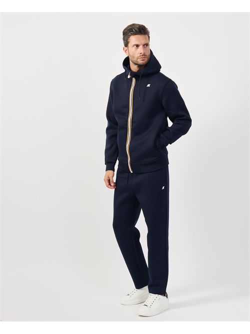 K-way Rainer men's sweatshirt with hood and logo K-WAY | K2141DW-RAINERK89