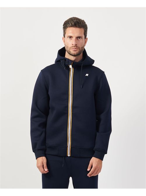K-way Rainer men's sweatshirt with hood and logo K-WAY | K2141DW-RAINERK89