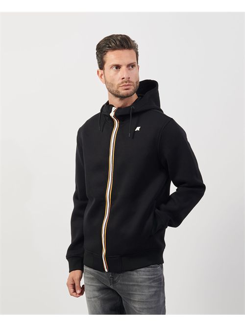 Felpa uomo Rainer K-way con cappuccio e logo K-WAY | K2141DW-RAINERUSY