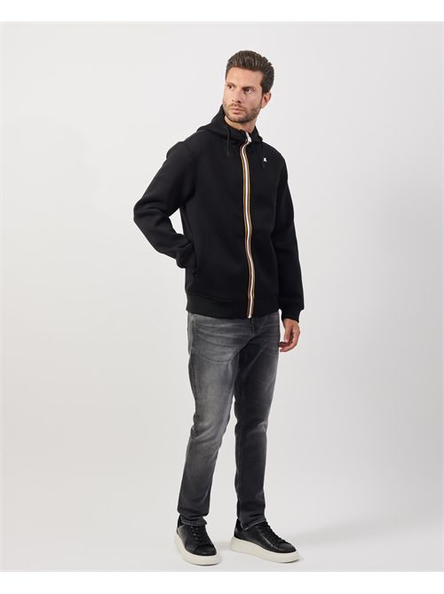 Felpa uomo Rainer K-way con cappuccio e logo K-WAY | K2141DW-RAINERUSY