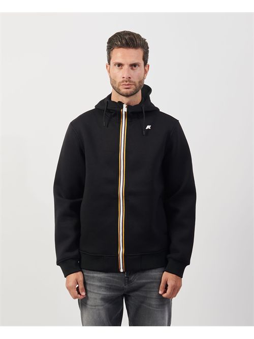 Felpa uomo Rainer K-way con cappuccio e logo K-WAY | K2141DW-RAINERUSY