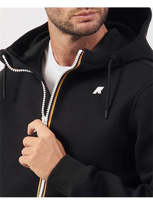 Felpa uomo Rainer K-way con cappuccio e logo K-WAY | K2141DW-RAINERUSY