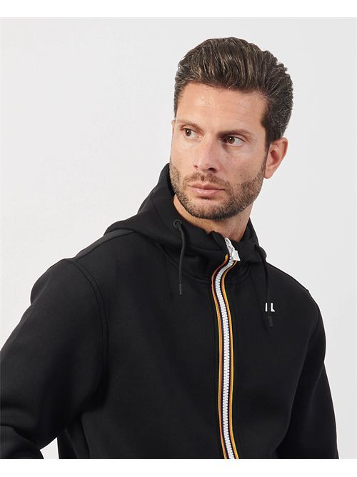 Felpa uomo Rainer K-way con cappuccio e logo K-WAY | K2141DW-RAINERUSY