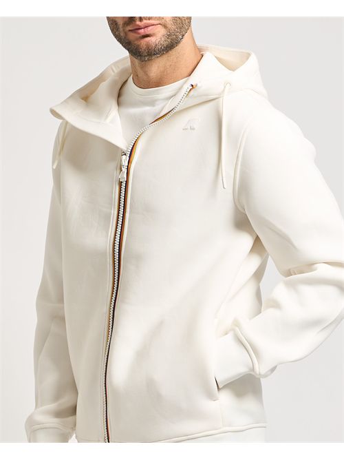 Men's Rainer K-way sweatshirt with hood and logo K-WAY | K2141DW-RAINERX42