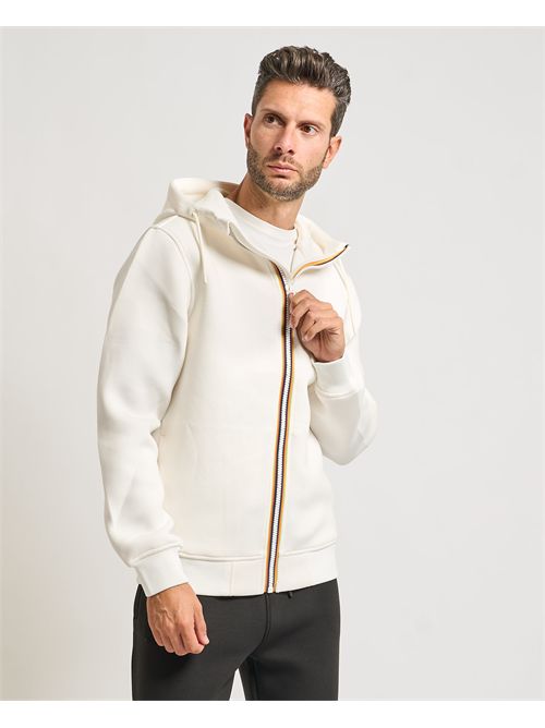 Men's Rainer K-way sweatshirt with hood and logo K-WAY | K2141DW-RAINERX42