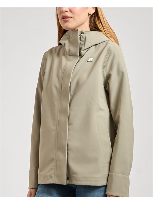 Women's short jacket Madalina by K-way with hood K-WAY | K21488W-MADALINAB3B