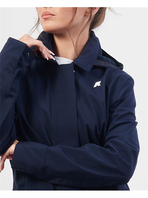 K-way Mathy women's long jacket with hood K-WAY | K2148BW-MATHYA2B
