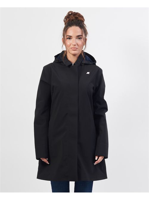 Veste longue à capuche pour femme K-way Mathy K-WAY | K2148BW-MATHYA3C