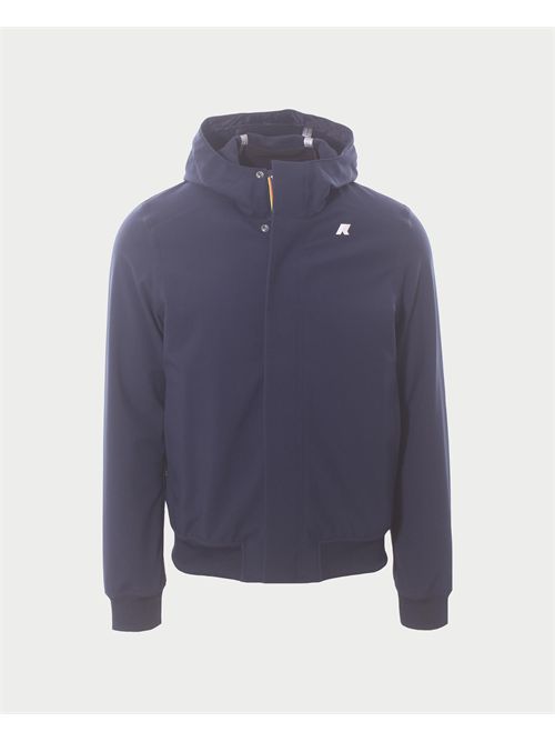 Joachim Bonded men's jacket by K-way with hood K-WAY | K3135KW-JOACHIMA2B