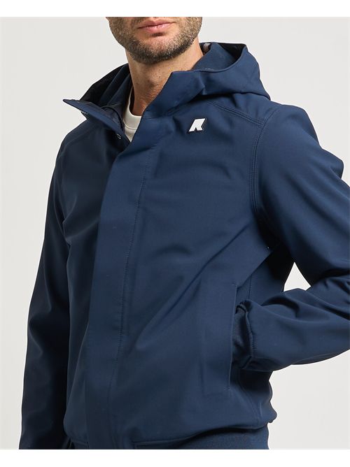 Giacca uomo Joachim Bonded di K-way con cappuccio K-WAY | K3135KW-JOACHIMA2B
