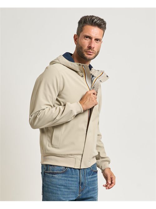Giacca uomo Joachim Bonded di K-way con cappuccio K-WAY | K3135KW-JOACHIMB2A
