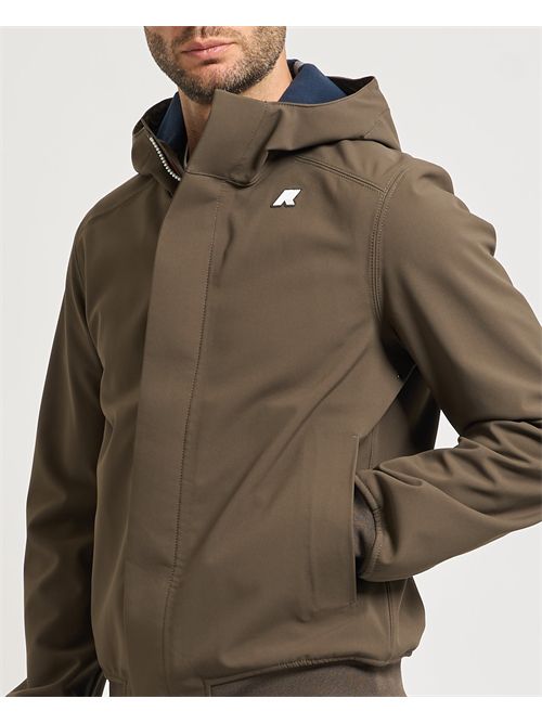 Giacca uomo Joachim Bonded di K-way con cappuccio K-WAY | K3135KW-JOACHIMB3A
