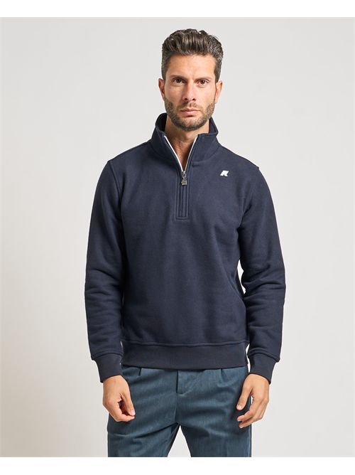 Finnick men's sweatshirt by K-way with half zip K-WAY | K4133DW-FINNICKK89