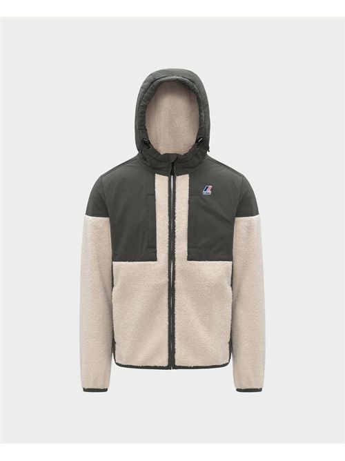 Samson K-way sweatshirt in sherpa effect fabric K-WAY | K5122SW-SAMSONB0A