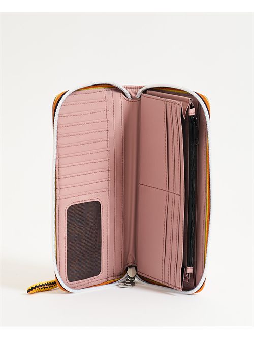 Fluy wallet by K-way full zip with logo K-WAY | K6116IW-FLUYWDV