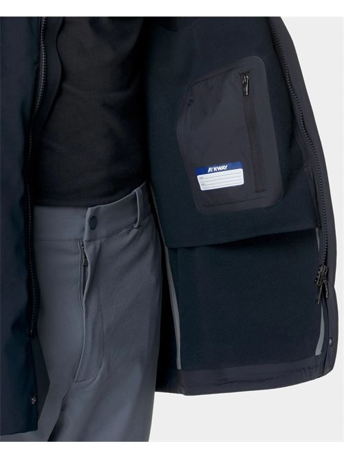 Parka uomo Duke Bonded di K-way con cappuccio K-WAY | K6116YW-DUKEA2B