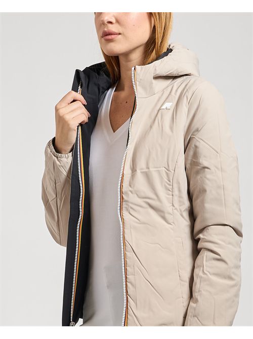 Women's short jacket Lily Warm K-way reversible K-WAY | K6128TW-LILYBC9