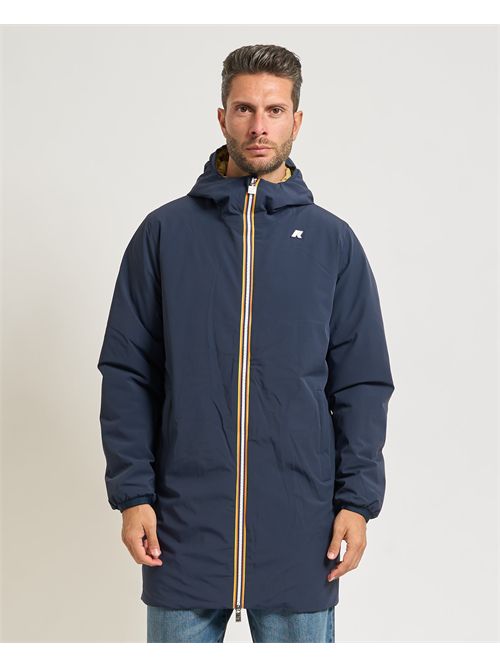 Giacca lunga uomo Jacob Warm di K-way reversibile K-WAY | K6128WW-JACOBB2R