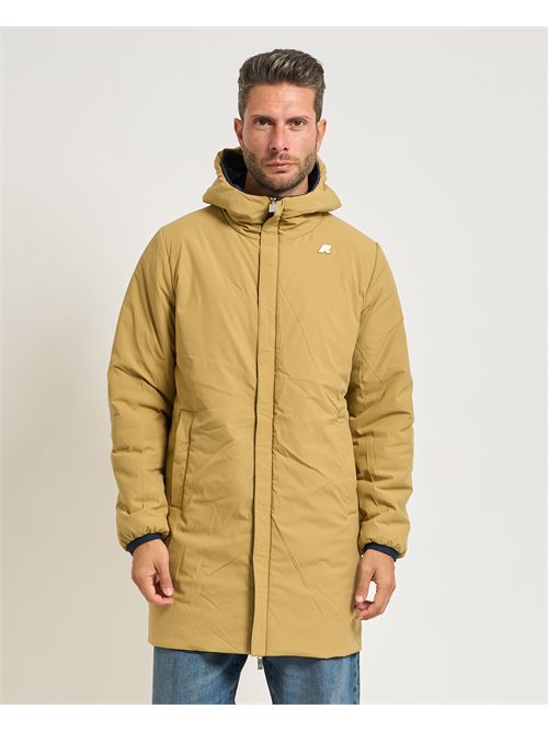 Giacca lunga uomo Jacob Warm di K-way reversibile K-WAY | K6128WW-JACOBB2R