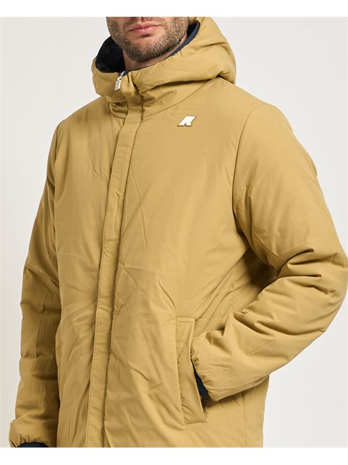 Giacca lunga uomo Jacob Warm di K-way reversibile K-WAY | K6128WW-JACOBB2R