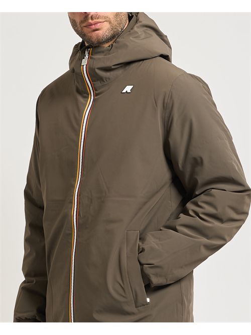 Giacca lunga uomo Jacob Warm di K-way reversibile K-WAY | K6128WW-JACOBB3A