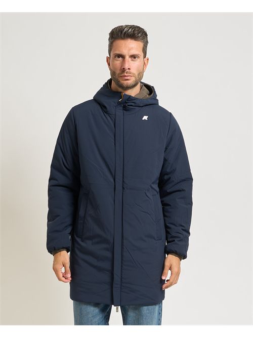 Giacca lunga uomo Jacob Warm di K-way reversibile K-WAY | K6128WW-JACOBB3A