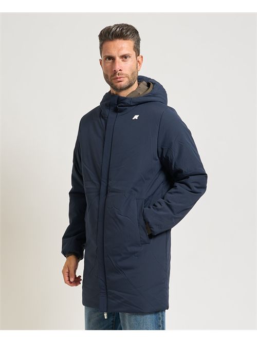 Giacca lunga uomo Jacob Warm di K-way reversibile K-WAY | K6128WW-JACOBB3A