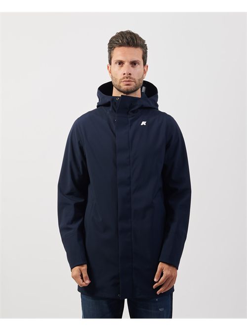 K-way Marlyn men's long jacket with hood K-WAY | K7126UW-MARLYNA2B