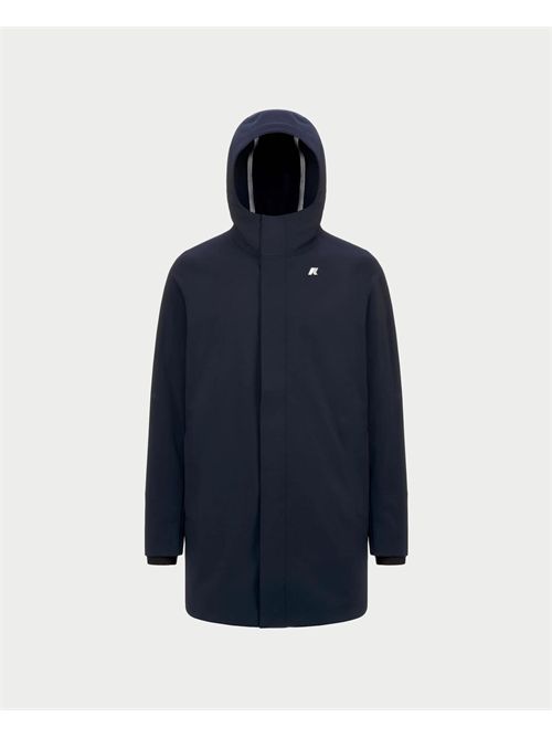 K-way Marlyn men's long jacket with hood K-WAY | K7126UW-MARLYNA2B