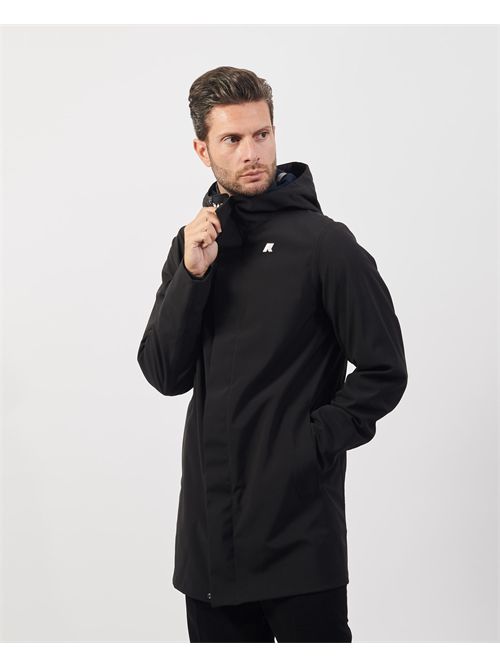 K-way Marlyn men's long jacket with hood K-WAY | K7126UW-MARLYNA3C